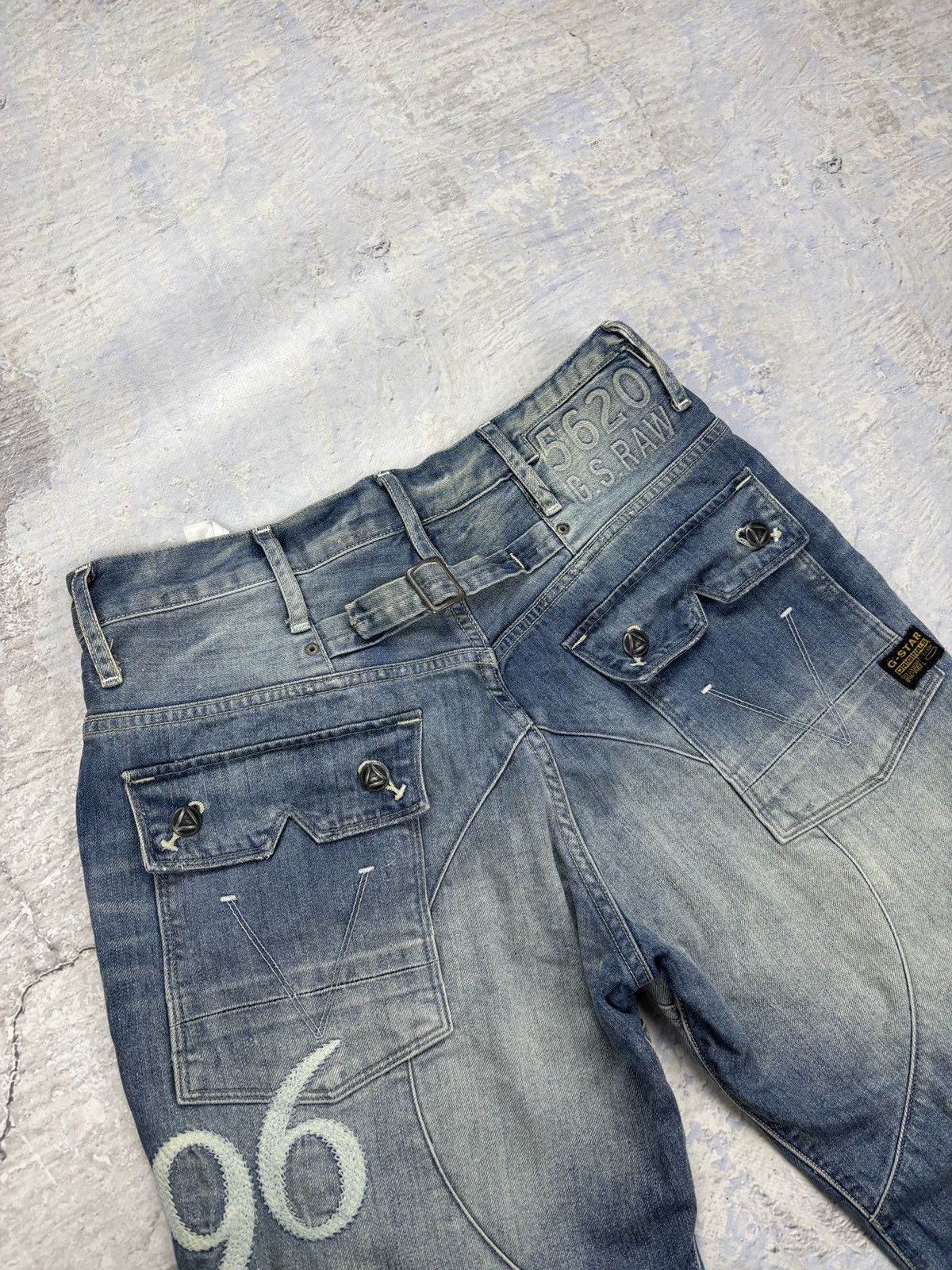 G-Star G-Star RAW buckleback jeans mens pants denim vintage Y2K Size US 30 / EU 46 - 4 Thumbnail