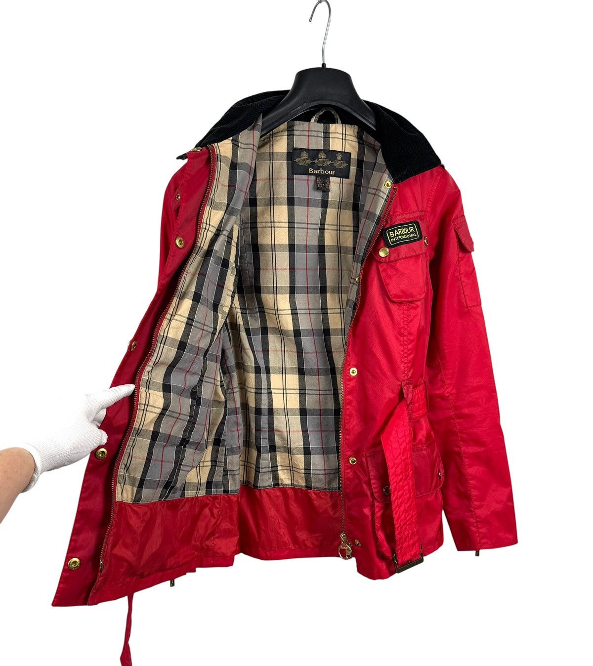 Barbour Barbour International Rainbow Belted Jacket Nylon UK8 US4 Size S / US 4 / IT 40 - 15 Thumbnail