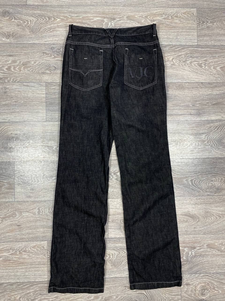 Versace Versace VJC Denim Women's Bell Bottom Black Cotton Jeans Size 30" / US 8 / IT 44 - 2 Thumbnail
