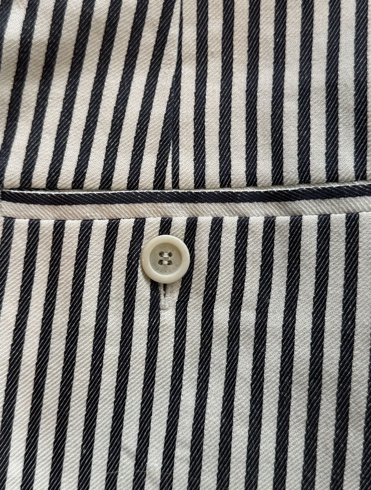 Weekend Max Mara Max Mara Weekend linen blend striped wide leg culottes pants Size 30" / US 8 / IT 44 - 3 Thumbnail