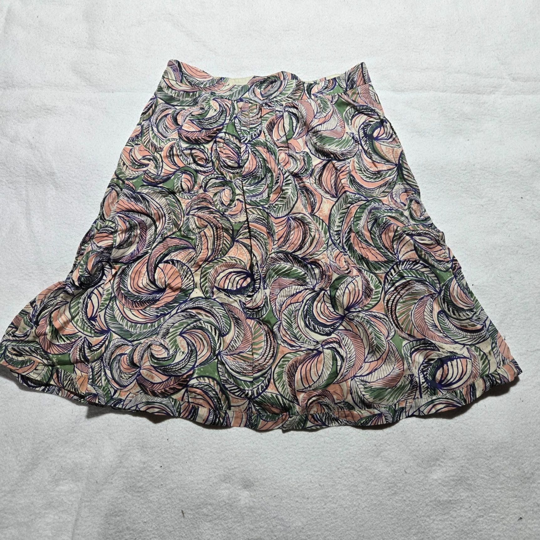 Asics Downeast Floral Skirt Adult Large A-Line Short Multi-Color Ruffle Women’s Size L Size 36" / US 14 / IT 50 - 8 Thumbnail