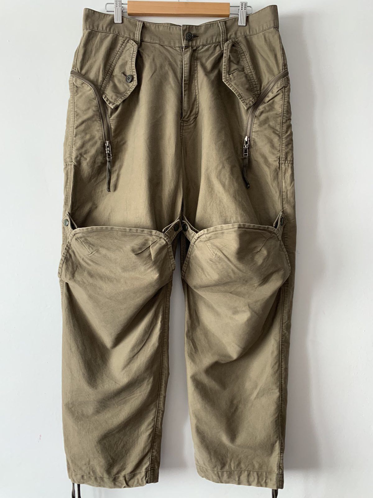 image of Vintage Final Home By Is Double Layered Cargo Pants in Beige, Men's (Size 34)