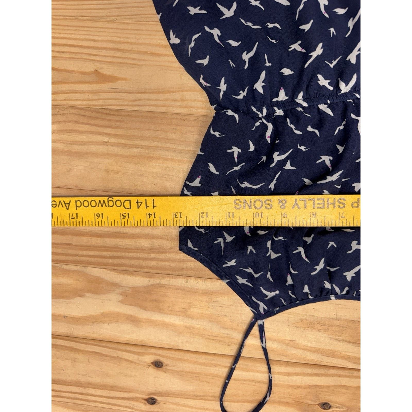 Other Fire Los Angeles Dress Women's Small Navy Blue Birds Size S / US 4 / IT 40 - 4 Thumbnail