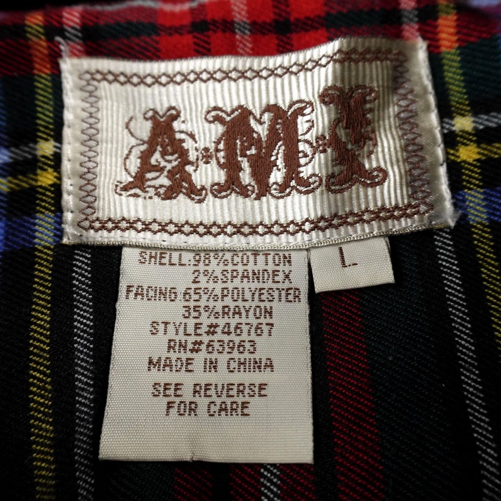 Vintage AMI Jacket Womens L Navy Blue Pinwale Corduroy Military Button Front Coat Soft Size L / US 10 / IT 46 - 4 Thumbnail