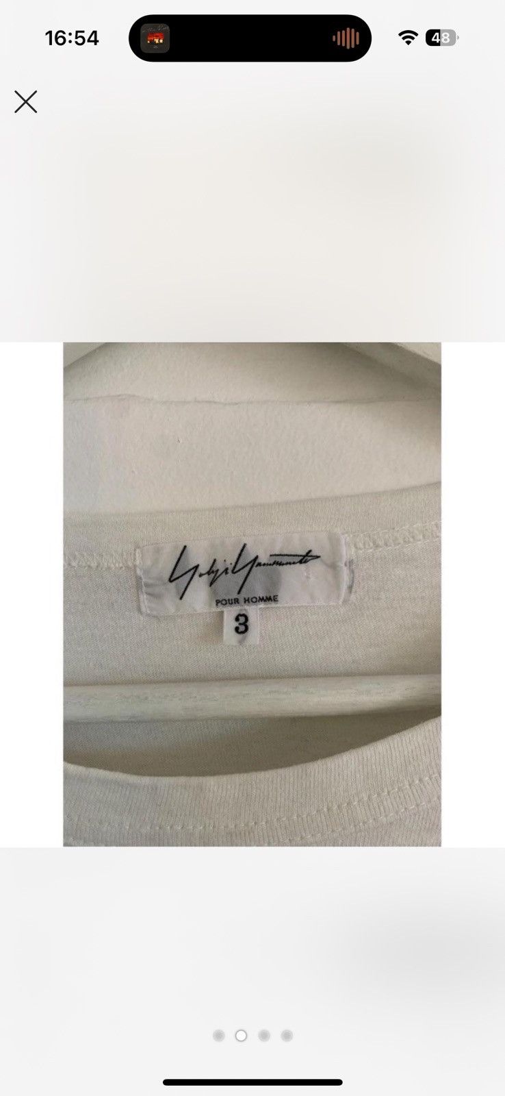 Yohji Yamamoto Yohji Yamamoto Pour Homme long sleeve white t-shirt (size 3) Size US L / EU 52-54 / 3 - 2 Thumbnail