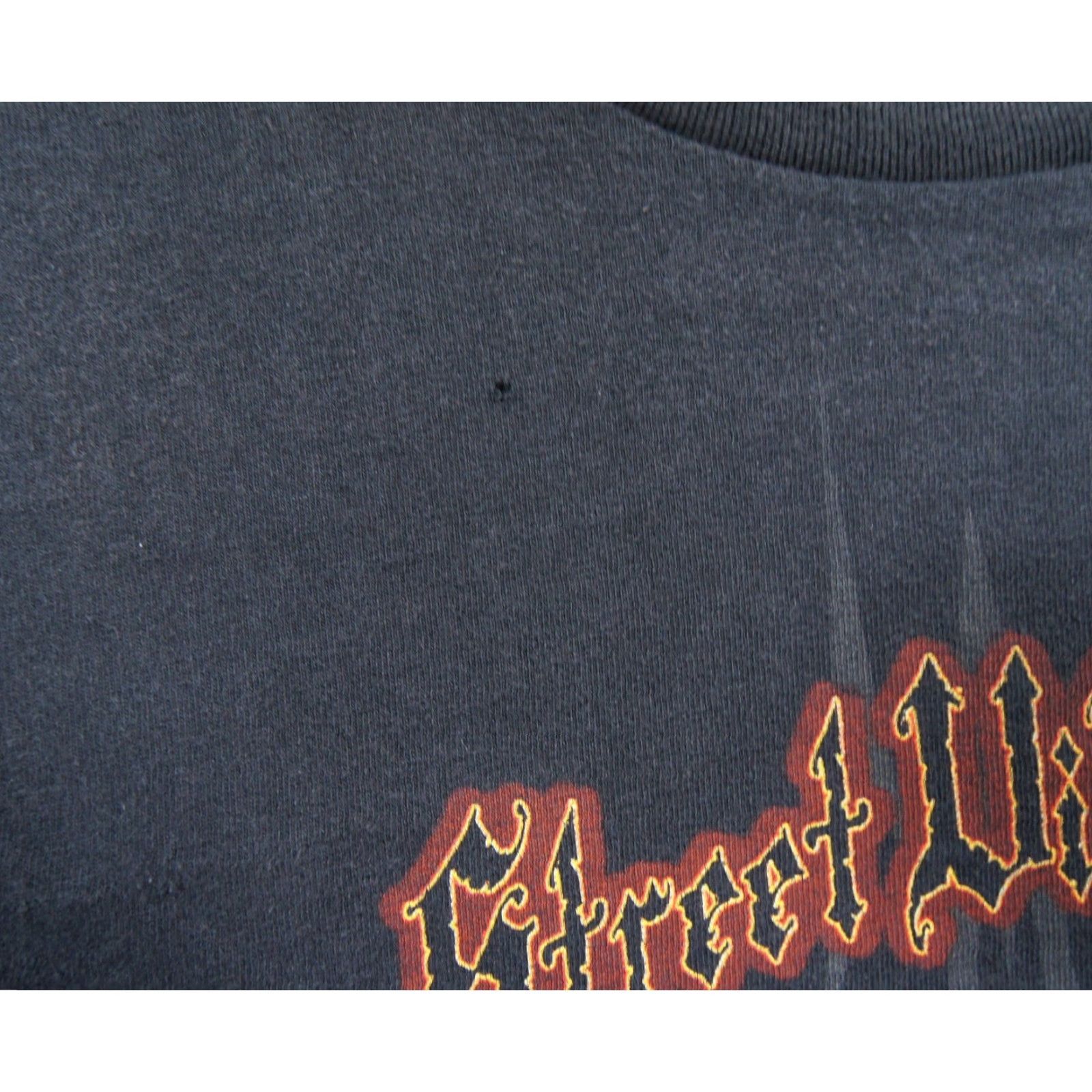 Fruit Of The Loom VINTAGE Fruit of the Loom Shirt Mens 2XL Black Street Vibrations Motorcycle Tee Skull Y2K Size US XXL / EU 58 / 5 - 3 Thumbnail