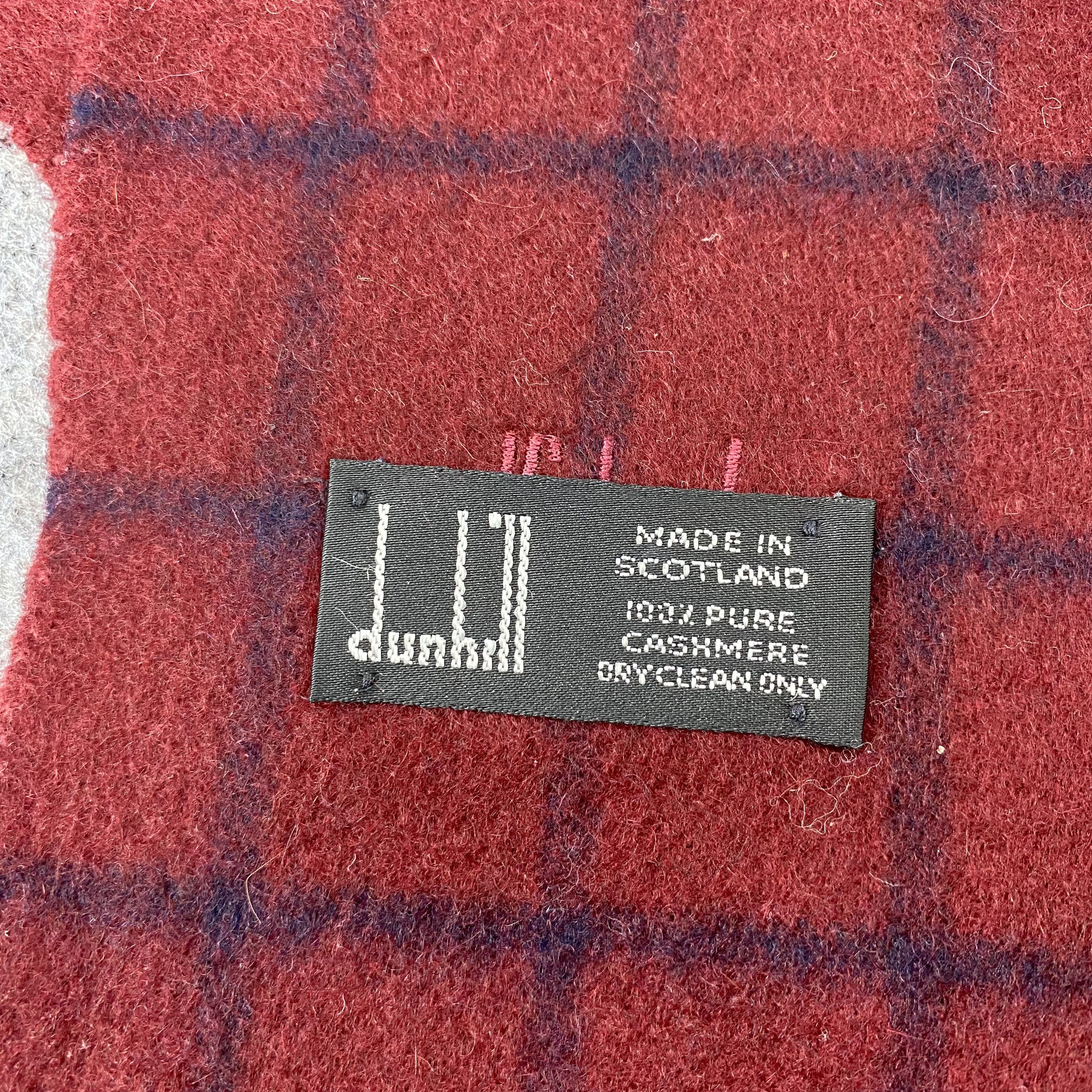 Vintage Alfred Dunhill Cashmere Muffler / Scarf / Neckwear-T1515 Size ONE SIZE - 6 Thumbnail