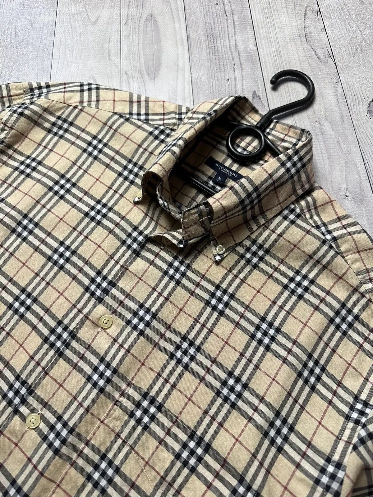 Burberry Vintage Burberry brown plaid shirt Striped size L Size US L / EU 52-54 / 3 - 4 Thumbnail