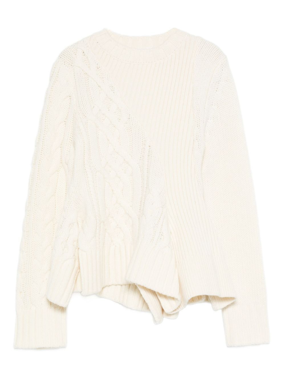 Sacai WOOL CREWNECK SWEATER Size L / US 10 / IT 46 - 1 Thumbnail