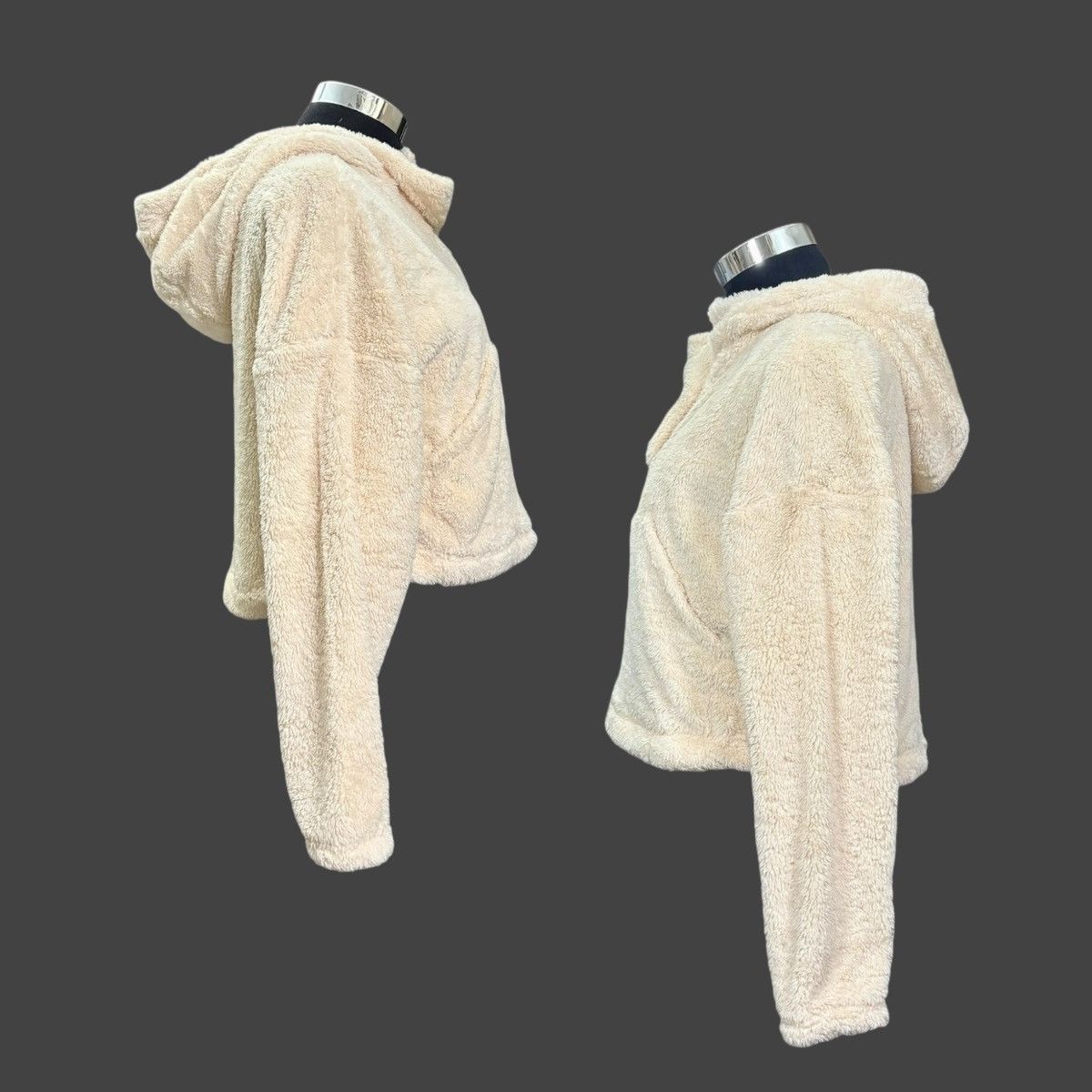 Other Lole Women’s Yana Sherpa Beige Cropped Hoodie Sz L Size L / US 10 / IT 46 - 23 Thumbnail