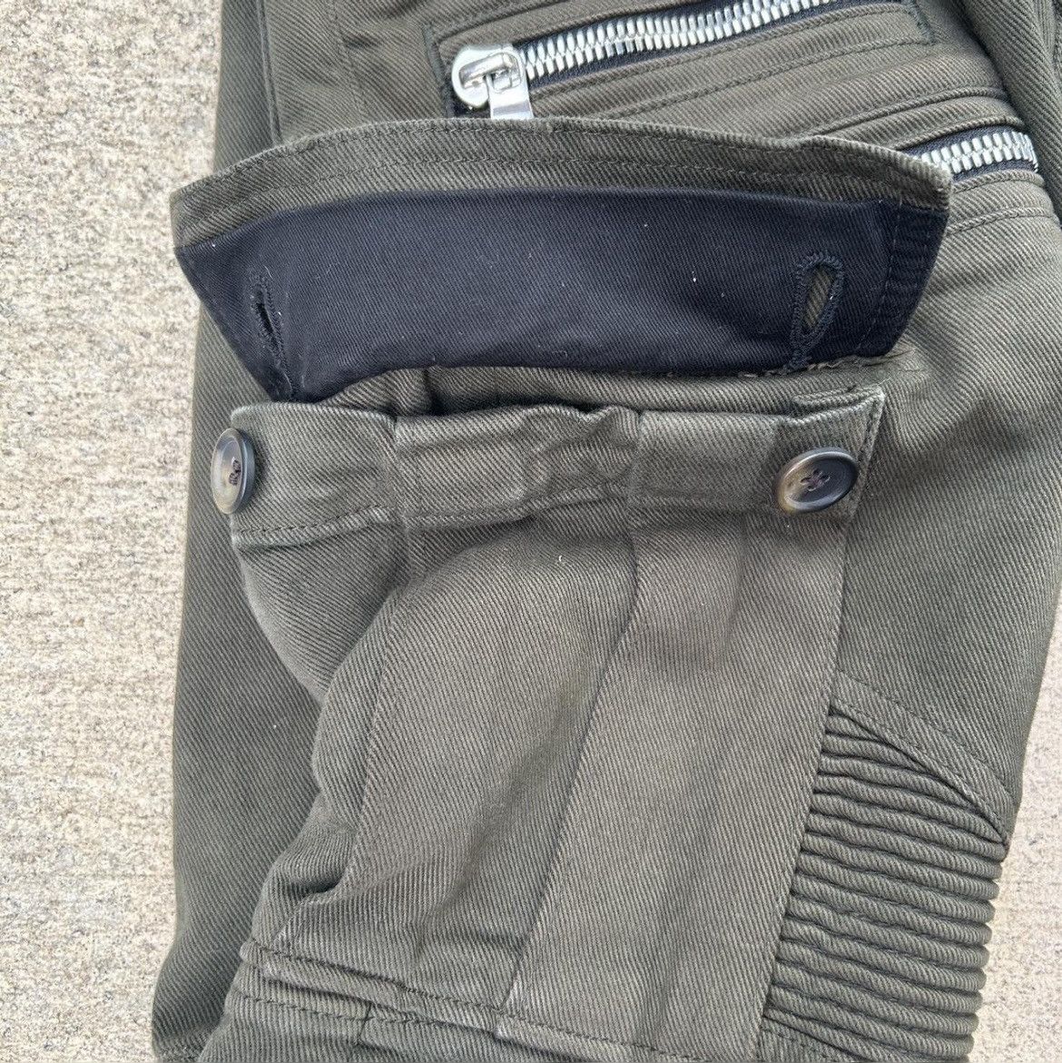 Balmain Balmain FW2014 Green Cargo Skinny Jeans Size US 28 / EU 44 - 7 Thumbnail