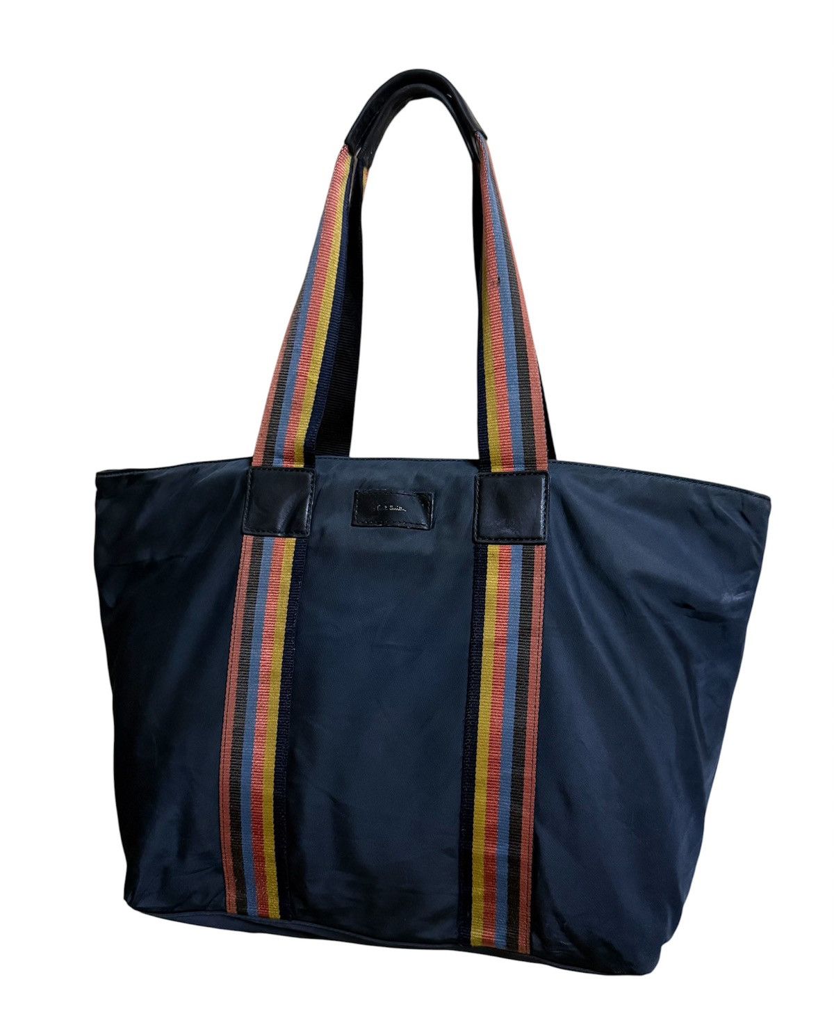 Paul Smith Paul Smith Navy Blue Nylon Leather Totes Bag Size ONE SIZE - 3 Thumbnail