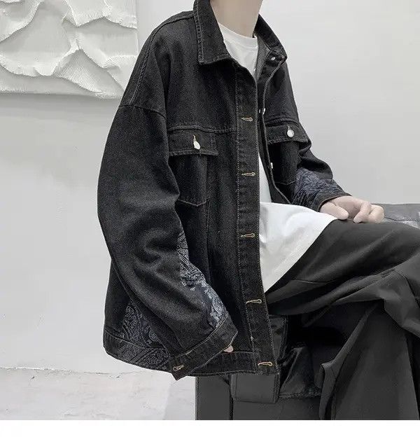 VIBE 💥New Limited Release Side Bandana Denim Jacket Size US L / EU 52-54 / 3 - 8 Thumbnail