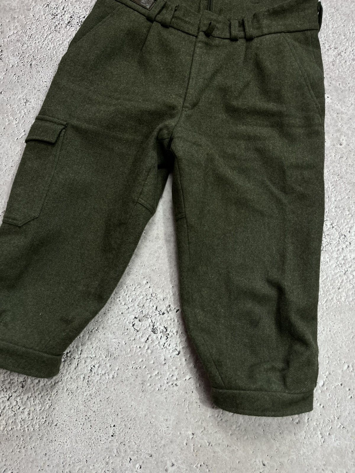 Other Jagdhund Loden Wool Alpine Hunting Breeches Green Pants 48 Size US 32 / EU 48 - 3 Thumbnail