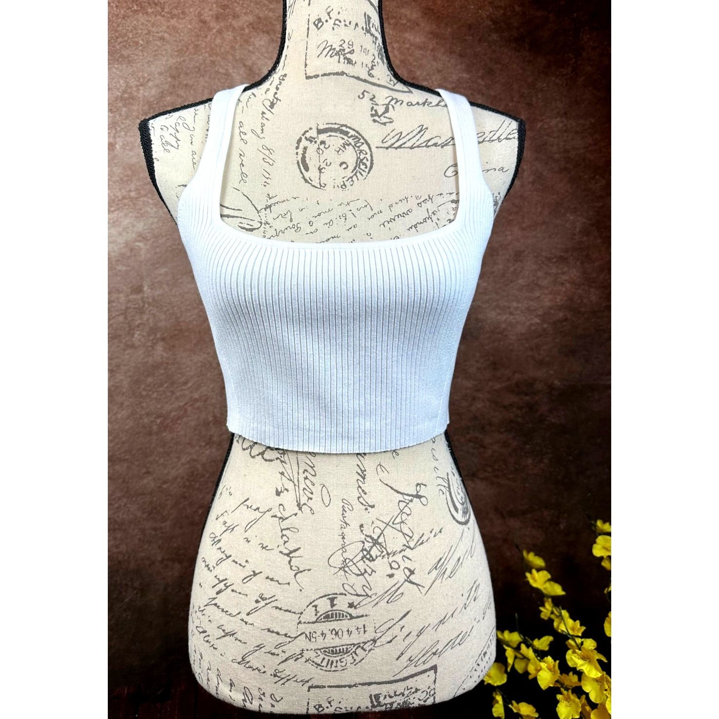 Other Lita by Ciara True Rib Crop Top - White - size M Size M / US 6-8 / IT 42-44 - 4 Thumbnail