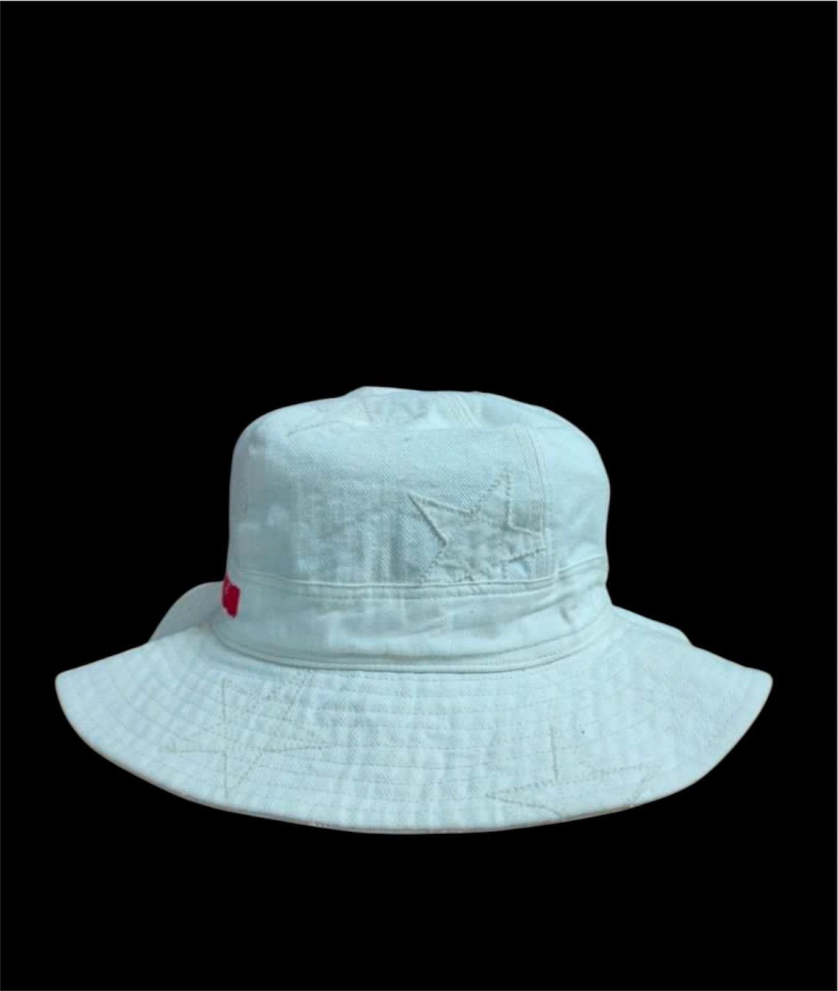 Kapital DENIM DUNGAREE BUCKET HAT HICKORY DESIGN SMILE CO Size ONE SIZE - 4 Thumbnail