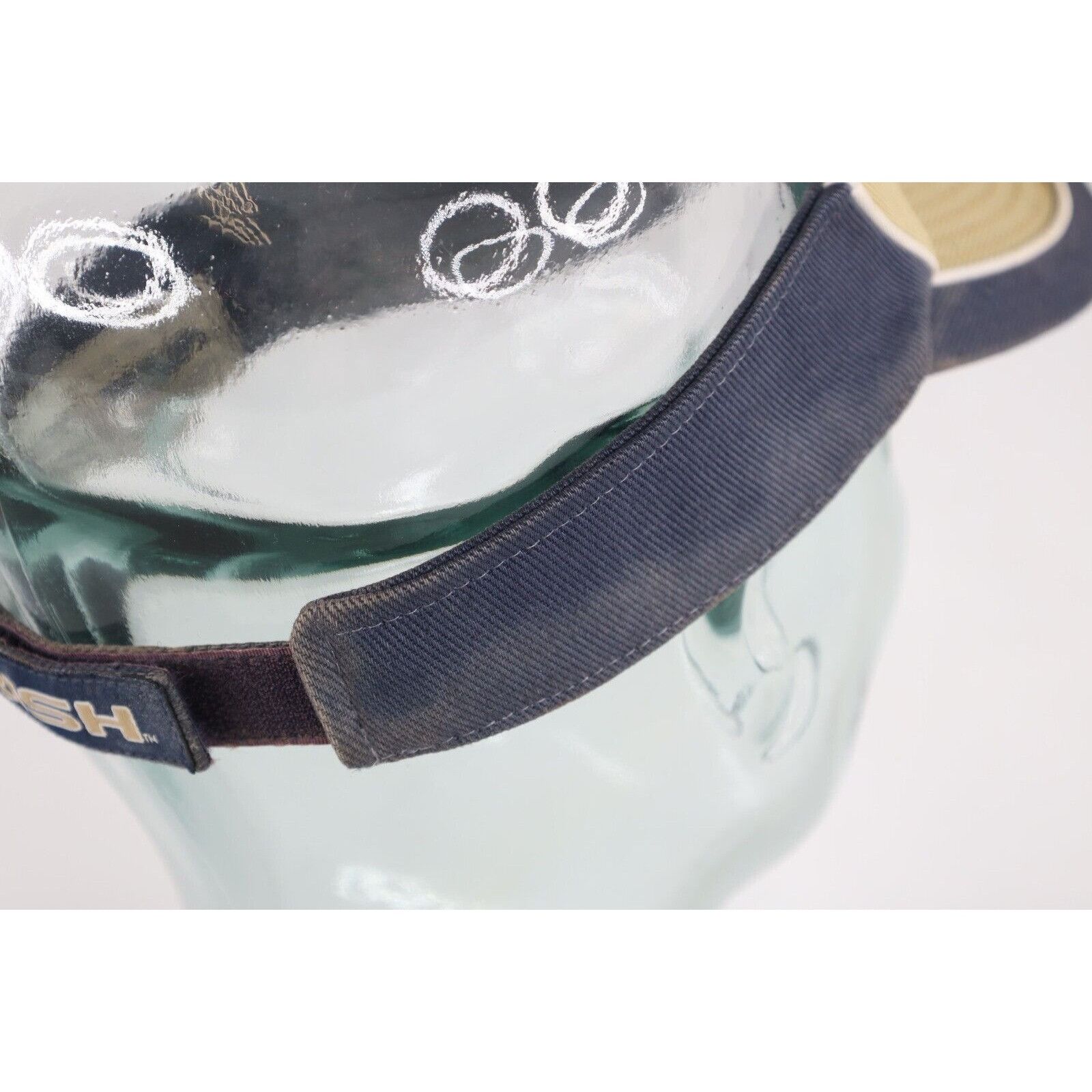 Vintage Vintage 90s Distressed Big Logo Notre Dame University Visor Size ONE SIZE - 6 Thumbnail