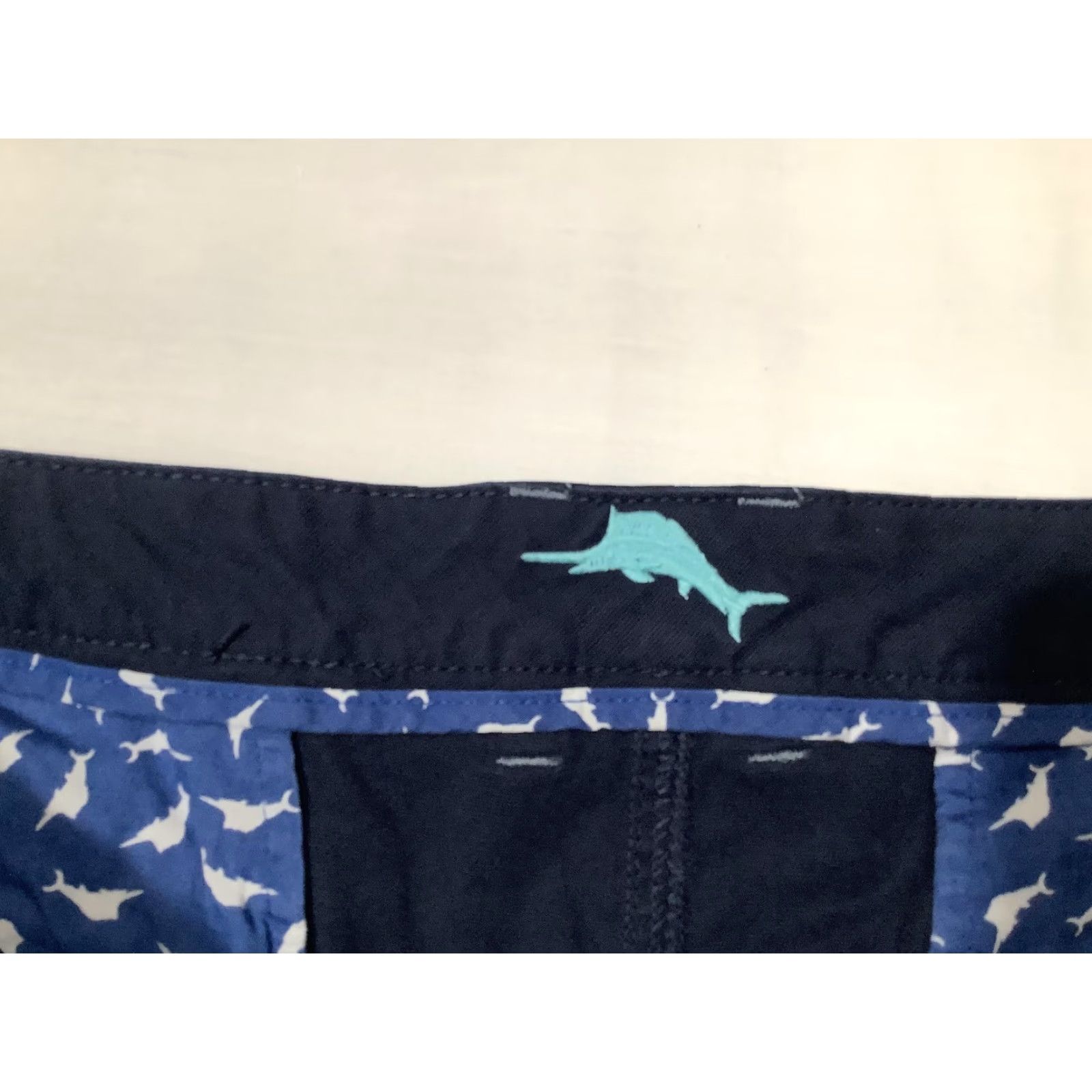 Tommy Bahama Tommy Bahama Shorts Mens 40 Navy Chino Stretch 10in Flat Front Casual Tropical Size US 40 / EU 56 - 5 Thumbnail