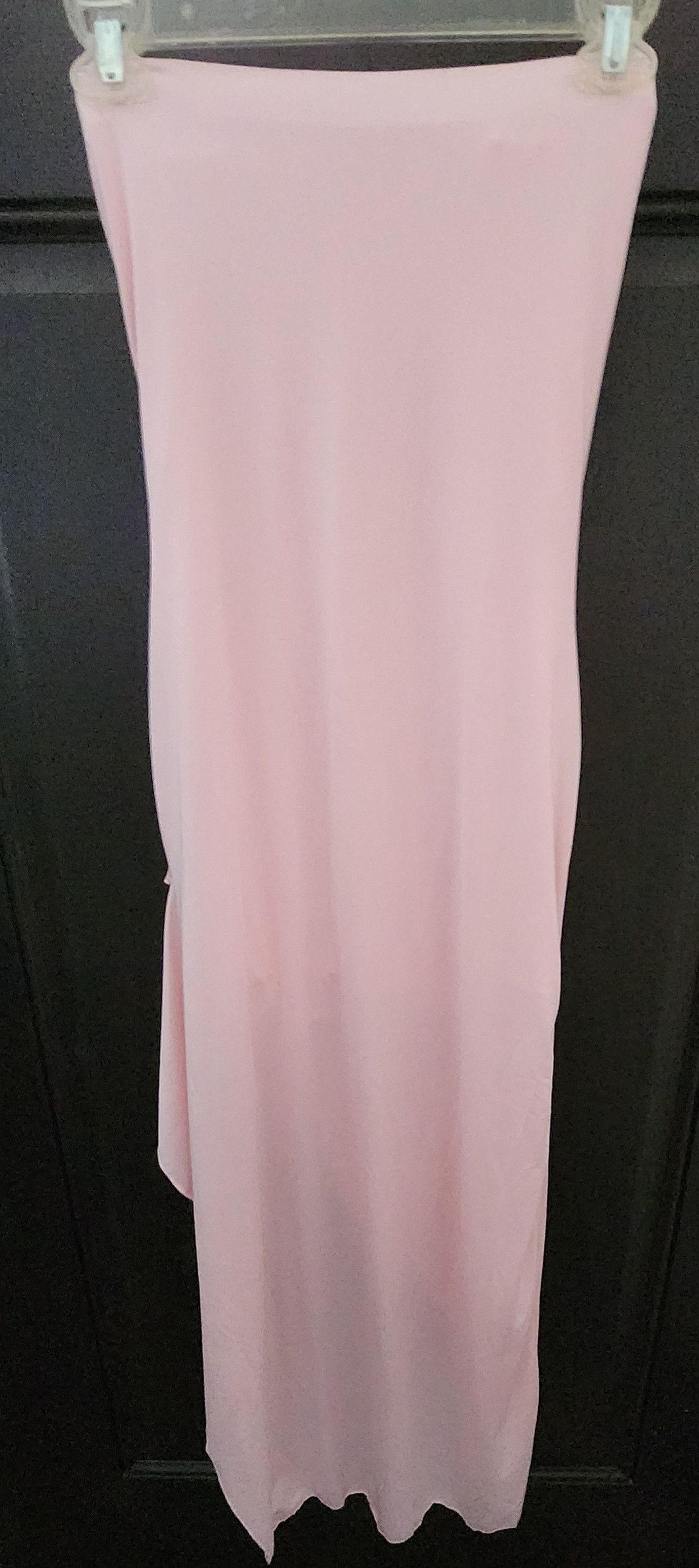 Other NWOT Unbranded Pink Strapless Sheer High Low Ruched Dress S Size S / US 4 / IT 40 - 2 Thumbnail