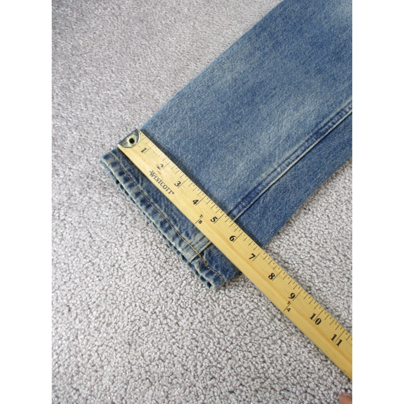 Everlane VINTAGE Everlane Womens Jeans Ankle 23 Light Wash 90s Denim Pants Blue Slim Fit Size 40" / US 18 - 5 Thumbnail