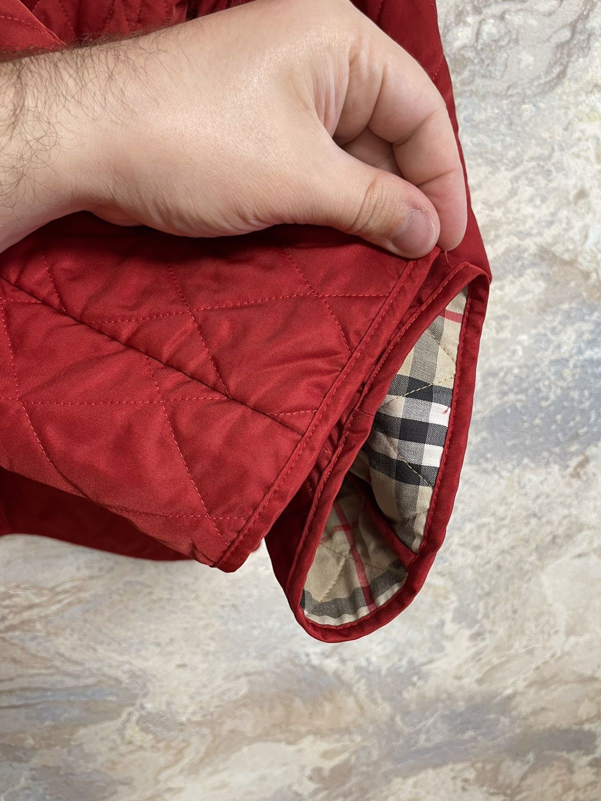 Burberry Burberry London Quilted Women’s Red Jacket - Size L Size L / US 10 / IT 46 - 9 Thumbnail