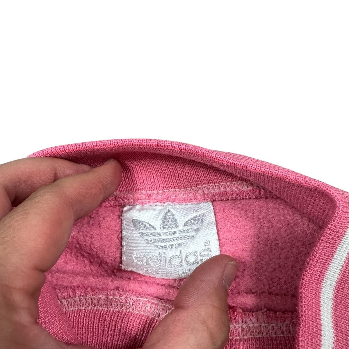 Adidas Vintage Adidas Cotton Blend Striped Sweatshirt L FLAWS Size L / US 10 / IT 46 - 7 Thumbnail