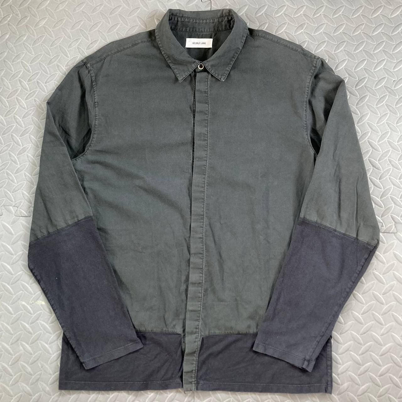 Helmut Lang Two Tone Button Shirt Size US L / EU 52-54 / 3 - 1 Thumbnail