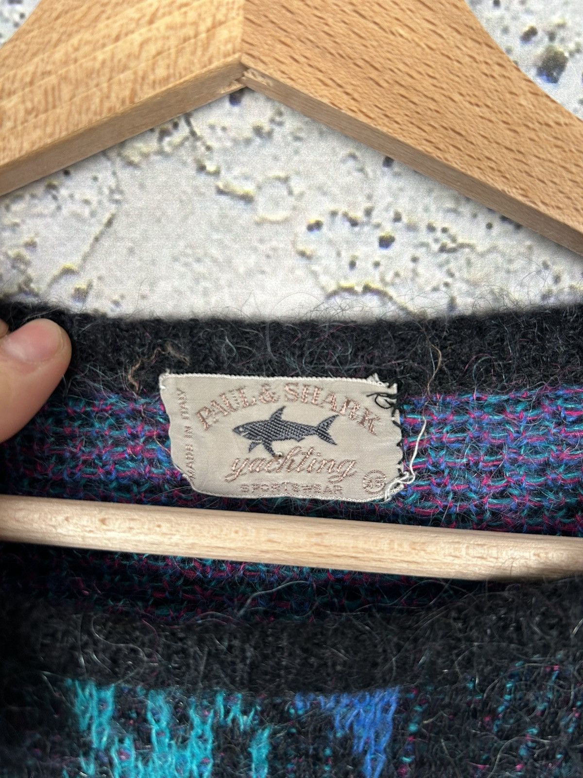 Paul & Shark Vintage Paul & Shark Mohair Wool Knit Sweater Avant Garde Size US XL / EU 56 / 4 - 6 Thumbnail