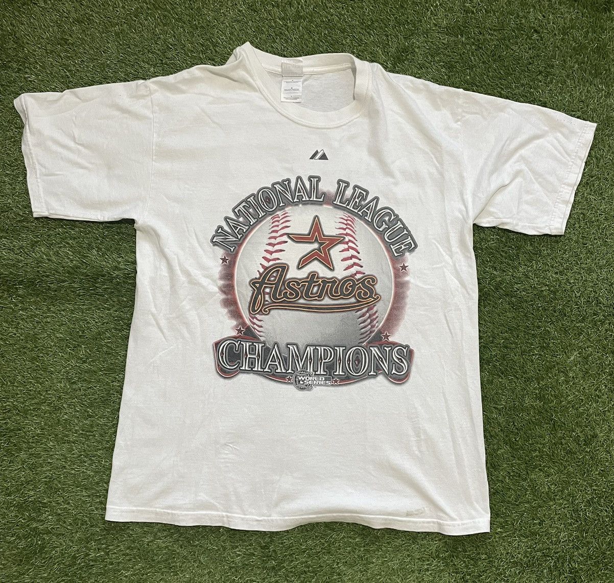Gildan 2005 GILDAN HOUSTON ASTROS Mens T Shirt Size L White MLB Size US L / EU 52-54 / 3 - 1 Thumbnail