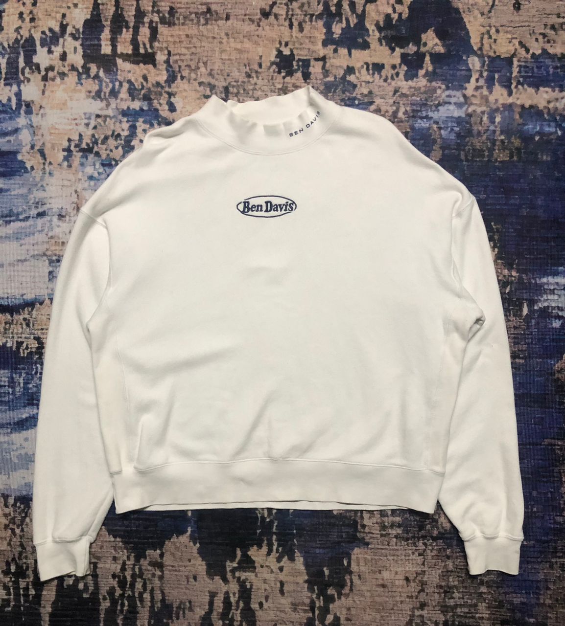 Ben Davis Ben Davis Center Spell Out White Sweatshirt Oversized Style Size US M / EU 48-50 / 2 - 1 Thumbnail