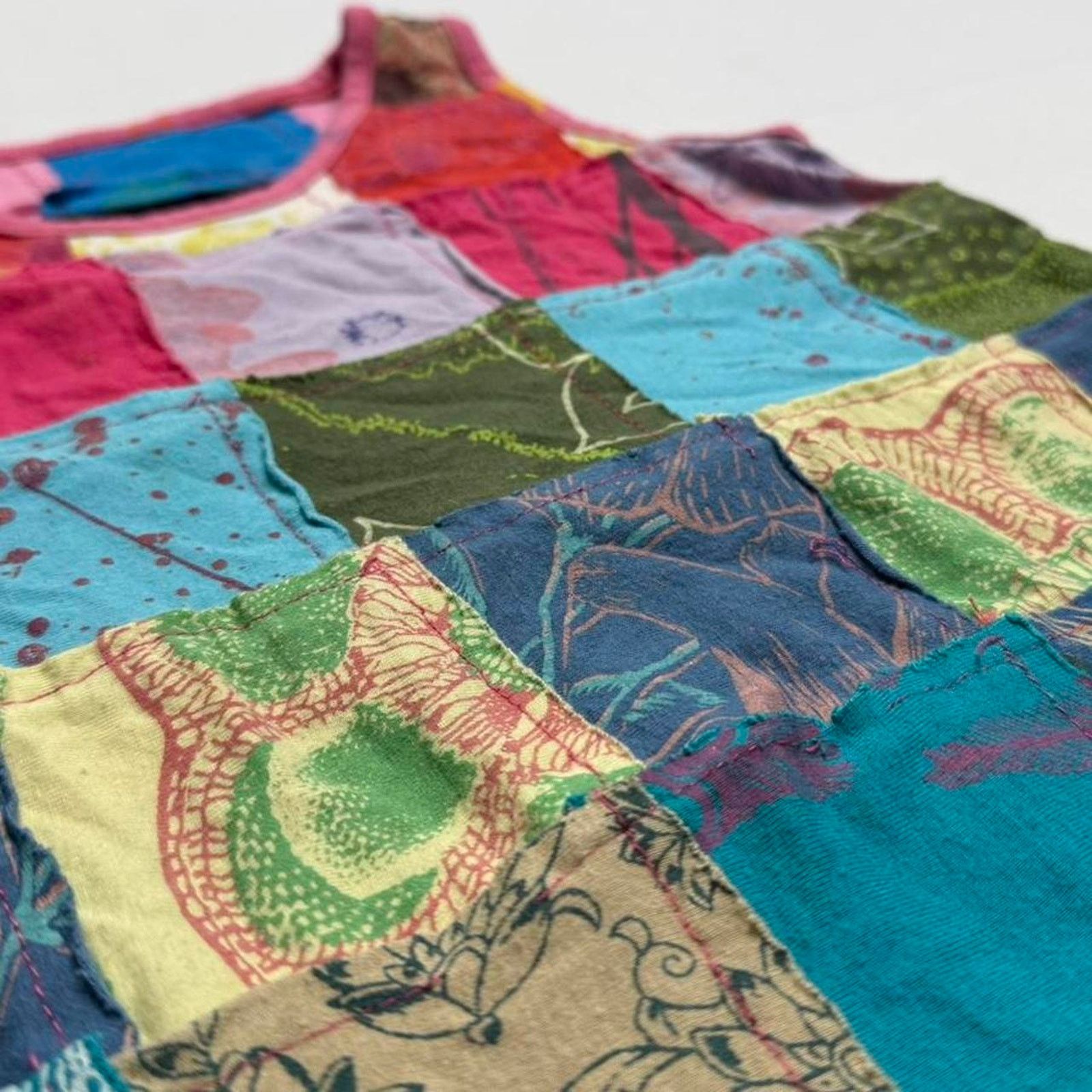 Other Juana de Arco 2000s patchwork artsy tank top floral size m Size M / US 6-8 / IT 42-44 - 3 Thumbnail