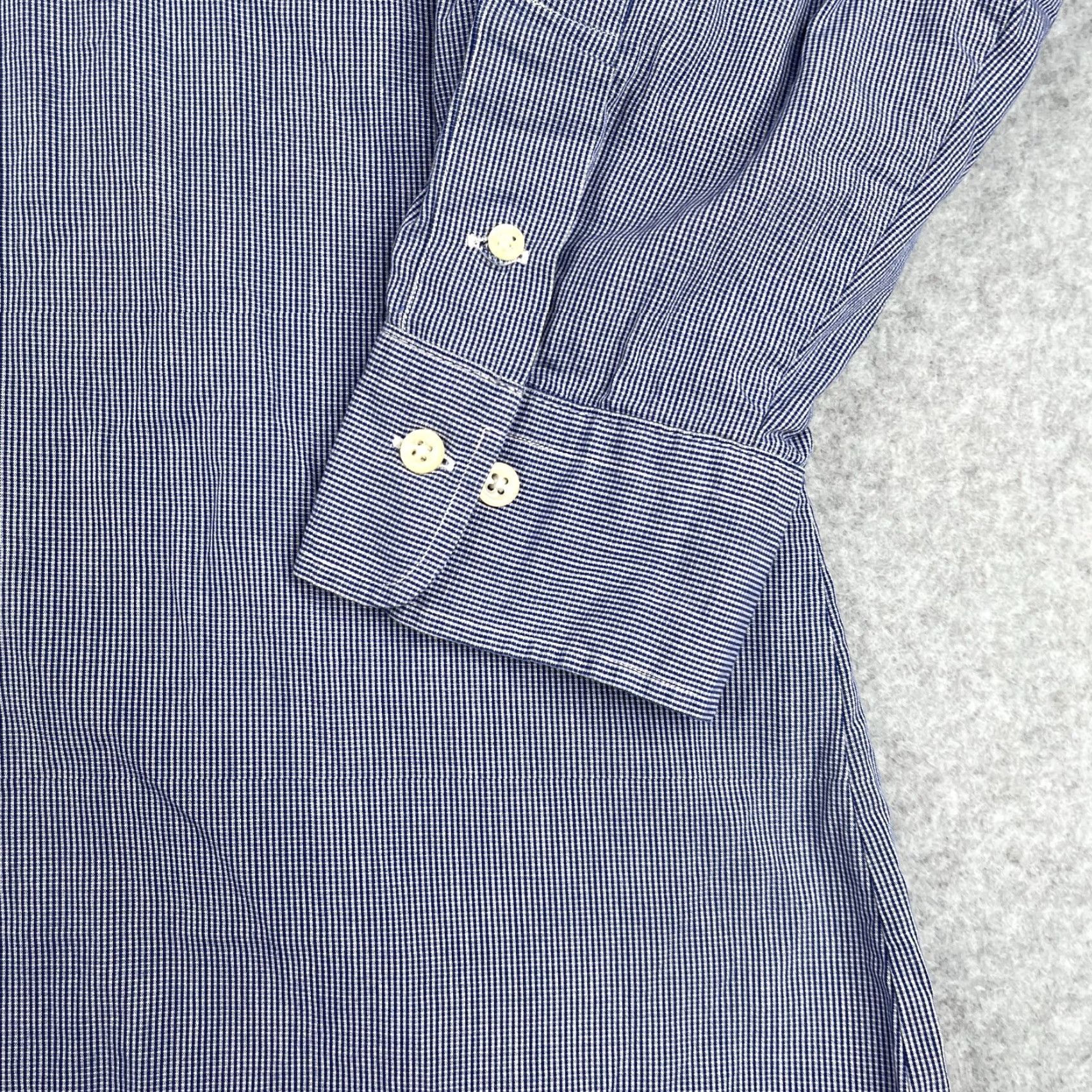 Polo Ralph Lauren Polo Ralph Lauren Shirt 17.5 Blue Mini Check Casual Button-Up Long Sleeve Men's Size US XXL / EU 58 / 5 - 2 Thumbnail