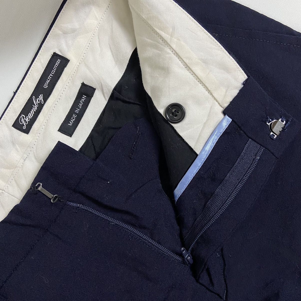 Beams Plus 2000s Beams Boy Navy Chino Trousers Made in Japan Size US 27 - 3 Thumbnail