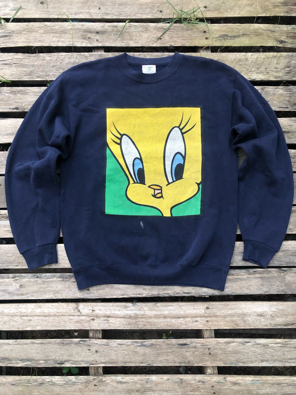 Cartoon Network × Vintage Vintage Looney Tunes "Tweety" Cartoon Tv Sweatshirt Size US M / EU 48-50 / 2 - 1 Thumbnail