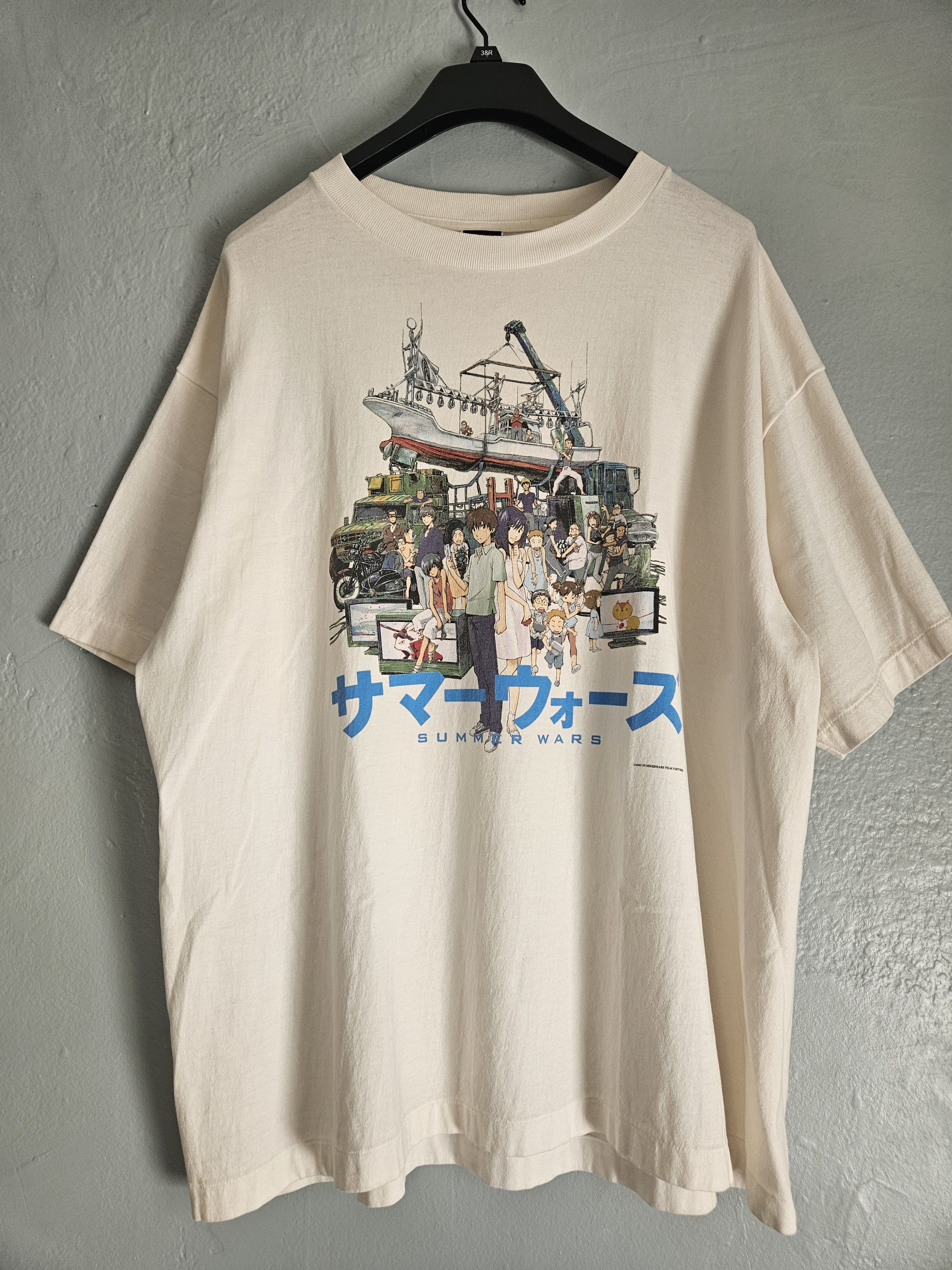 Saint Michael Summer Wars Studio Chizu Geeks Rule White T Shirt Size US XL / EU 56 / 4 - 1 Thumbnail
