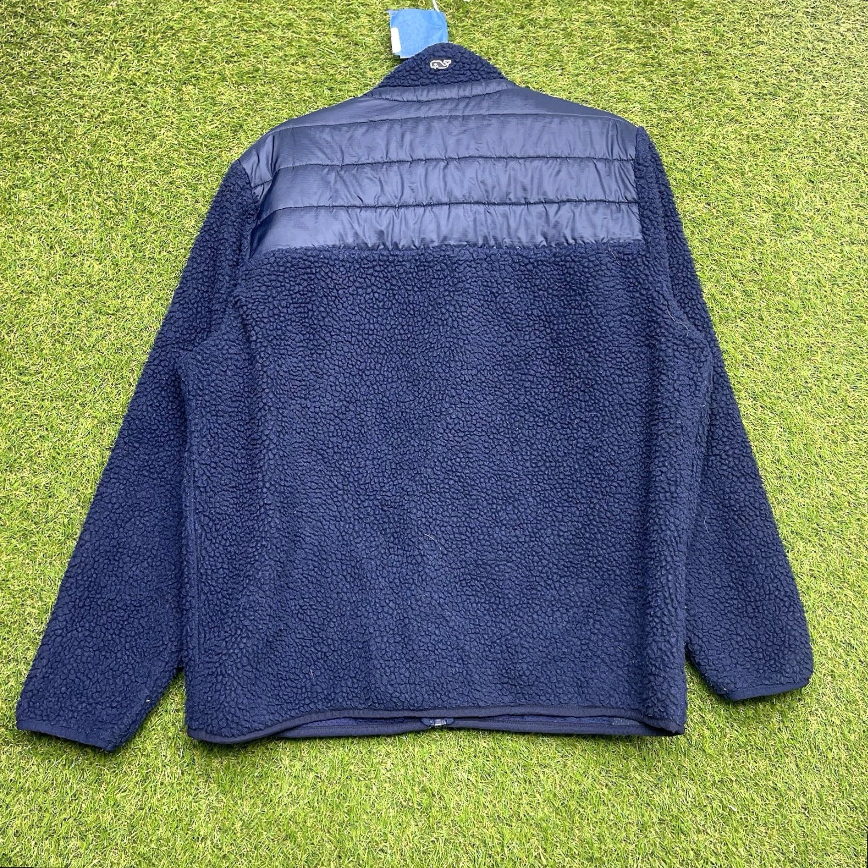 Vineyard Vines Vineyard Vines Deep Bay Sherpa Jacket Mens Large Blue Zip Up Puffer Outdoor Size L / US 10 / IT 46 - 2 Thumbnail