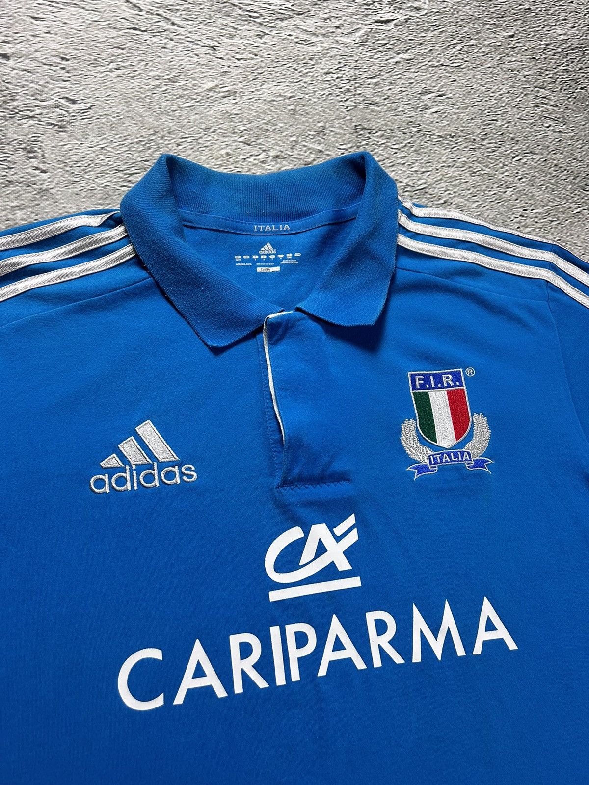Adidas × Vintage Italy Adidas vintage polo T-shirt blue Chief Keef Size US XL / EU 56 / 4 - 2 Thumbnail