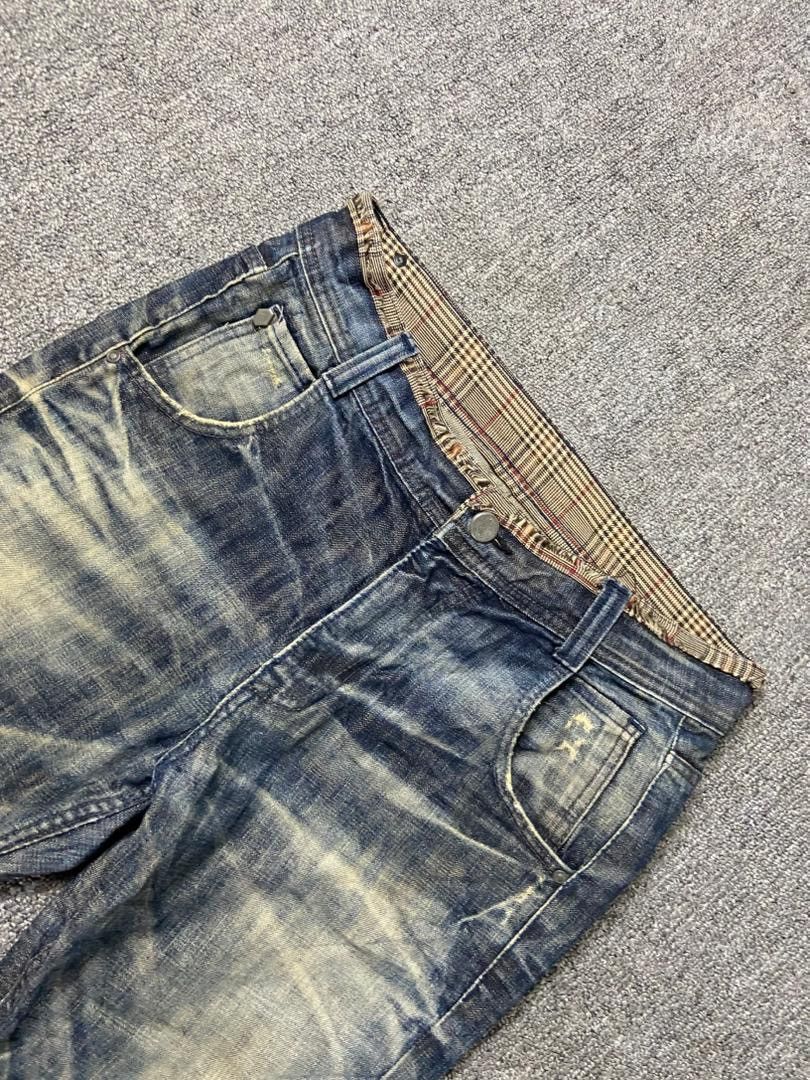 Japanese Brand DIGREEN Distressed Ripped Denim Jeans (192) Size US 33 - 10 Thumbnail