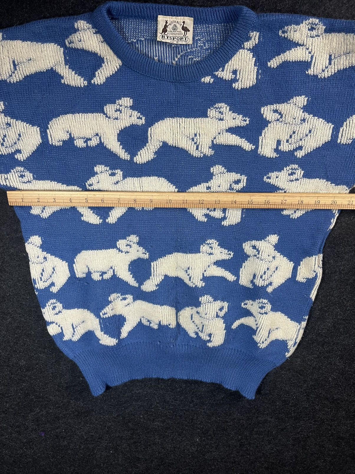 Vintage Australian Merino Pure New Wool Koala Knitted Jumper Sweater Size US M / EU 48-50 / 2 - 4 Thumbnail