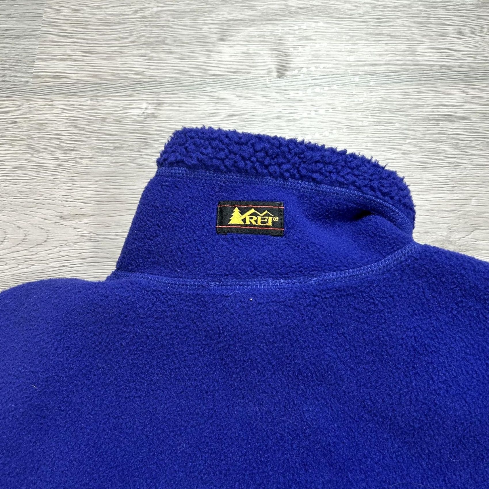 Vintage REI Vest Mens M Blue Full Zip Pockets Drawcord Hem Made in USA Fleece Size US M / EU 48-50 / 2 - 3 Thumbnail