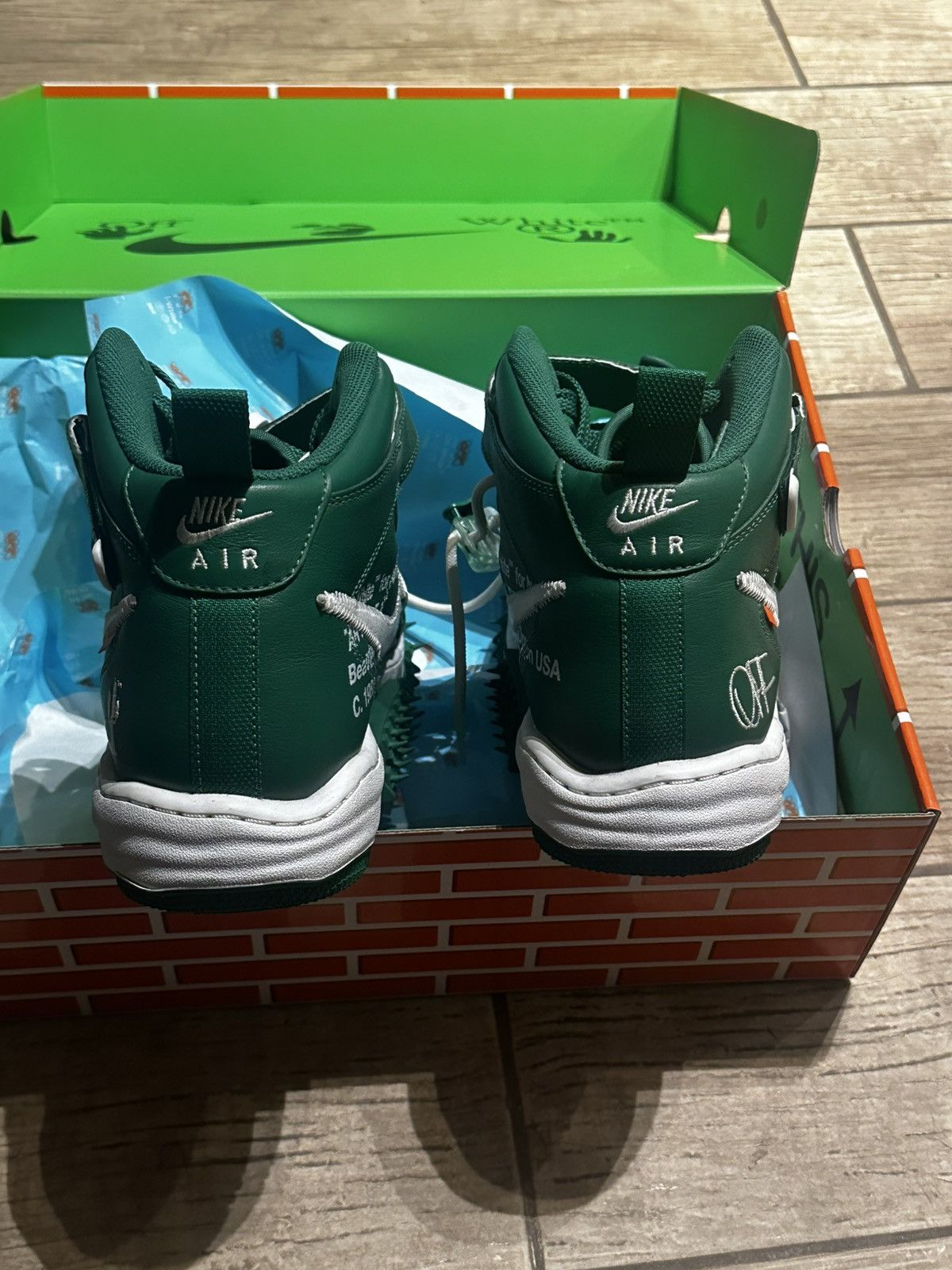 Nike × Off-White Air Force 1 mid sp lthr “off white” Size US 12 / EU 45 - 6 Thumbnail