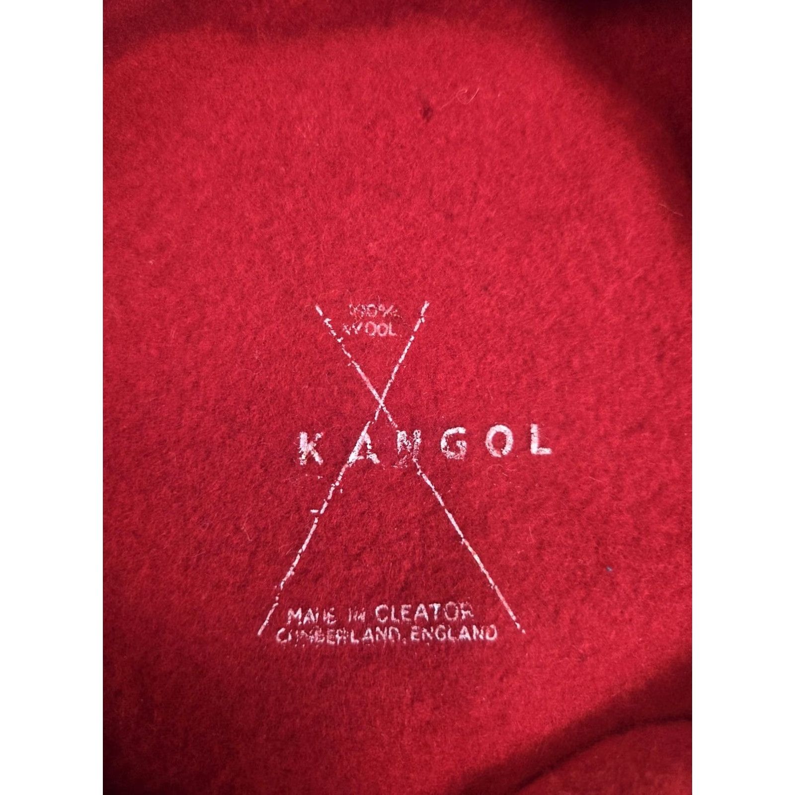 Kangol VINTAGE Kangol Beret 100% Wool Red Classic Britain Adult Unisex 70s 80s Hip Hop UK Red Beret Size ONE SIZE - 3 Thumbnail