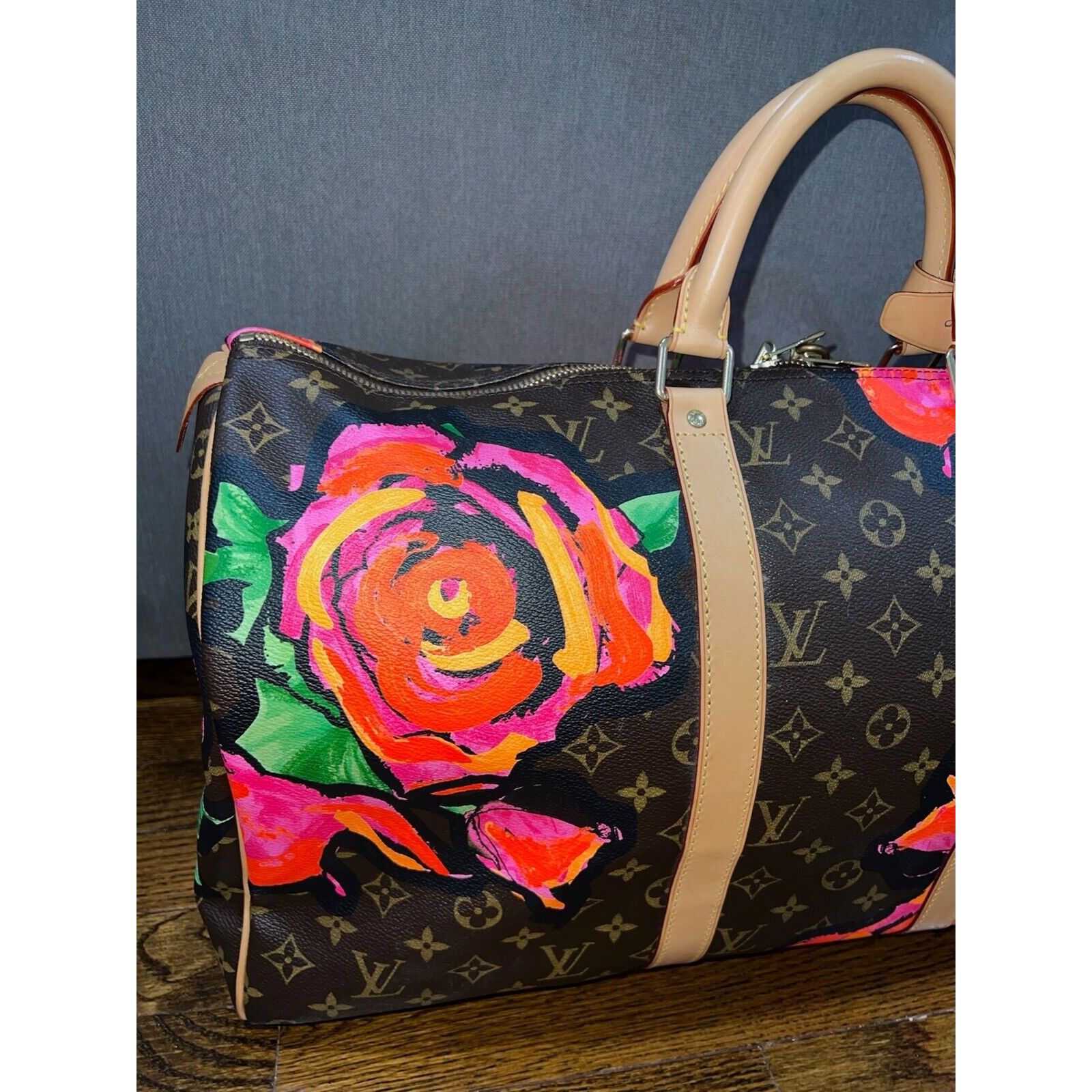 Louis Vuitton Louis Vuitton Roses Monogram Logo Monogram Travel Bag Size ONE SIZE - 4 Thumbnail
