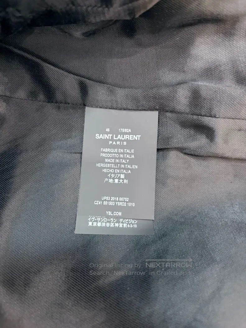 Saint Laurent Paris Saint Laurent Paris Leather Embroidered Leather Jacket Size US S / EU 44-46 / 1 - 4 Thumbnail