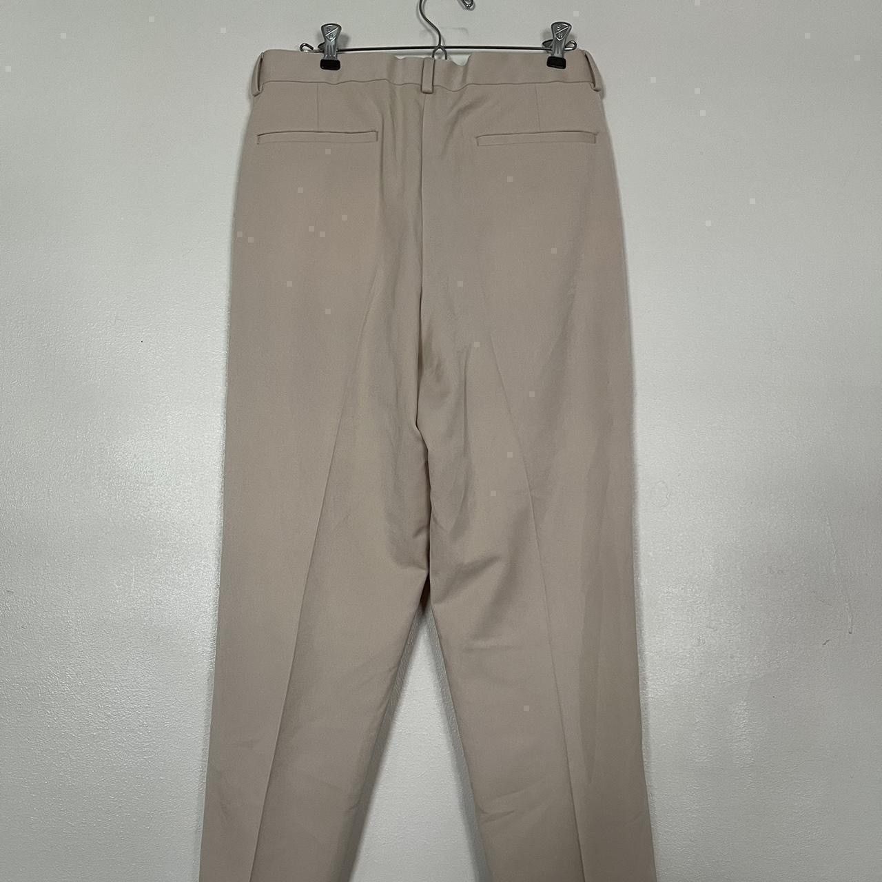 Japanese Brand × Vintage Vintage Cream Wide Leg Pleated Trousers Size US 30 / EU 46 - 2 Thumbnail