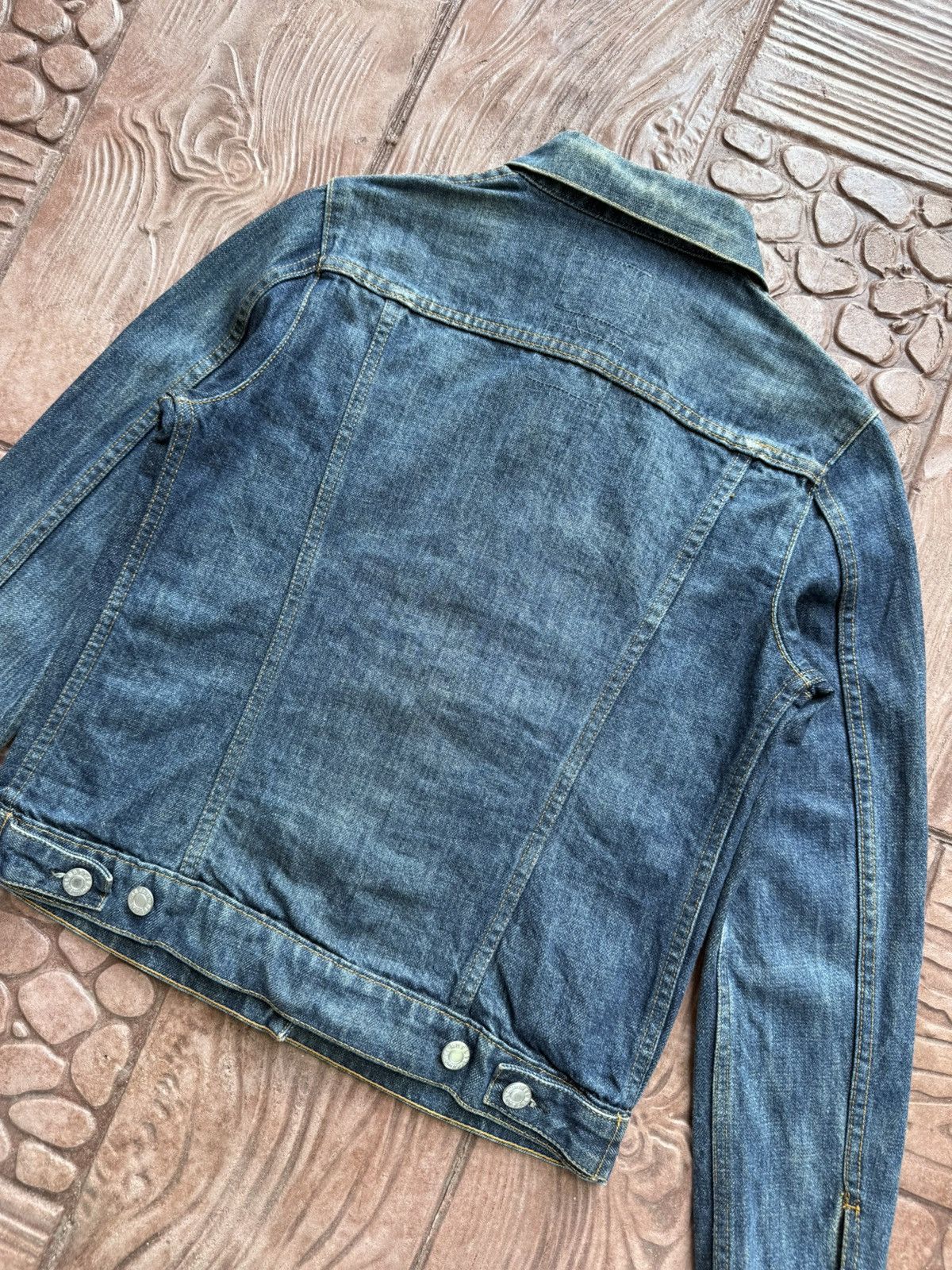 Helmut Lang Vintage 1998 HELMUT LANG Indigo Denim Jacket Size US S / EU 44-46 / 1 - 13 Thumbnail