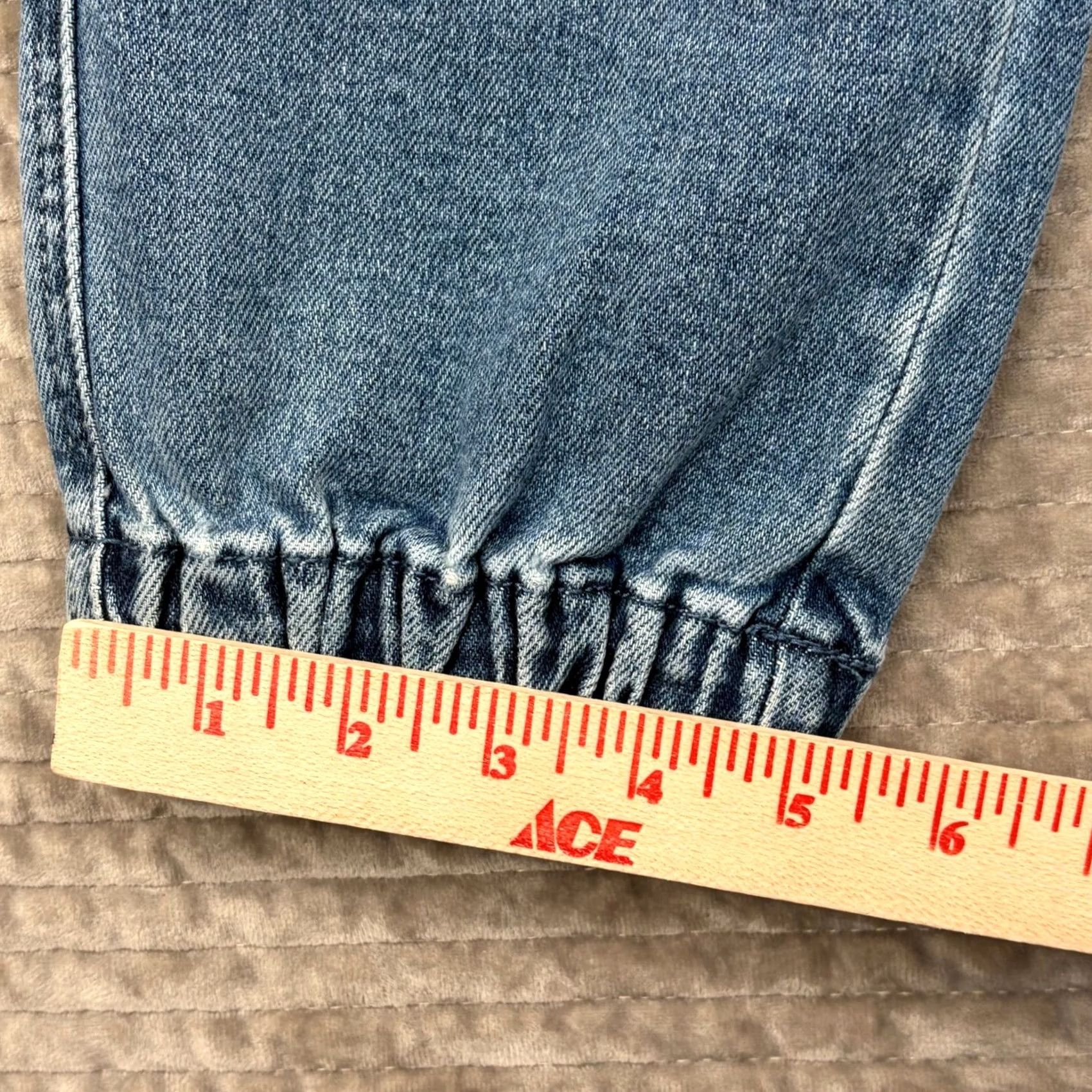 Denime Judy Blue Jogger Jeans - Light Wash Ankle Size 42" / US 20 - 2 Thumbnail