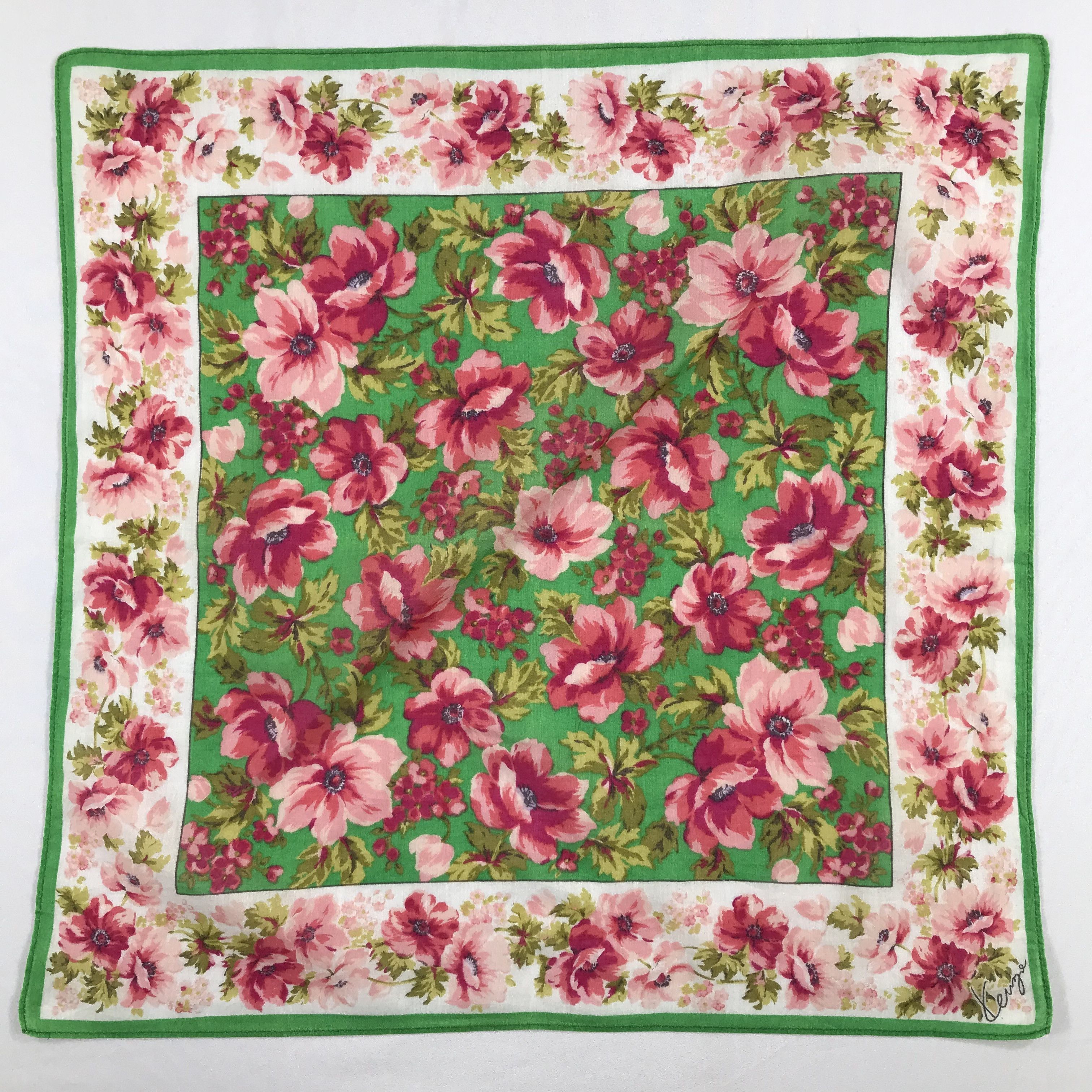 Kenzo × Vintage Kenzo Bandana / Handkerchief / Neckerchief - S1942 Size ONE SIZE - 1 Thumbnail