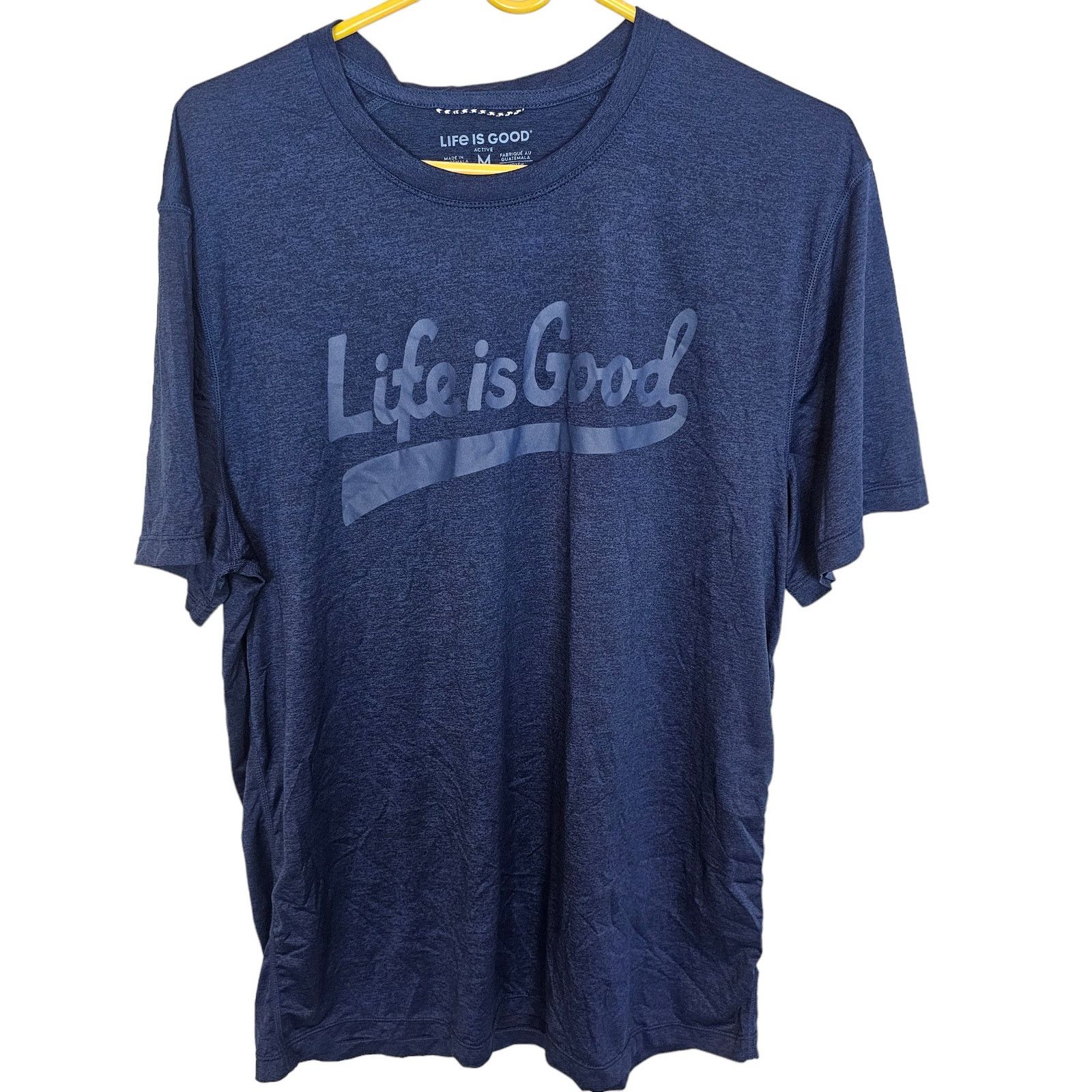 Life is Good Life Is Good Mens Active Spell Out T-Shirt M Stretch Casual Size US M / EU 48-50 / 2 - 1 Thumbnail