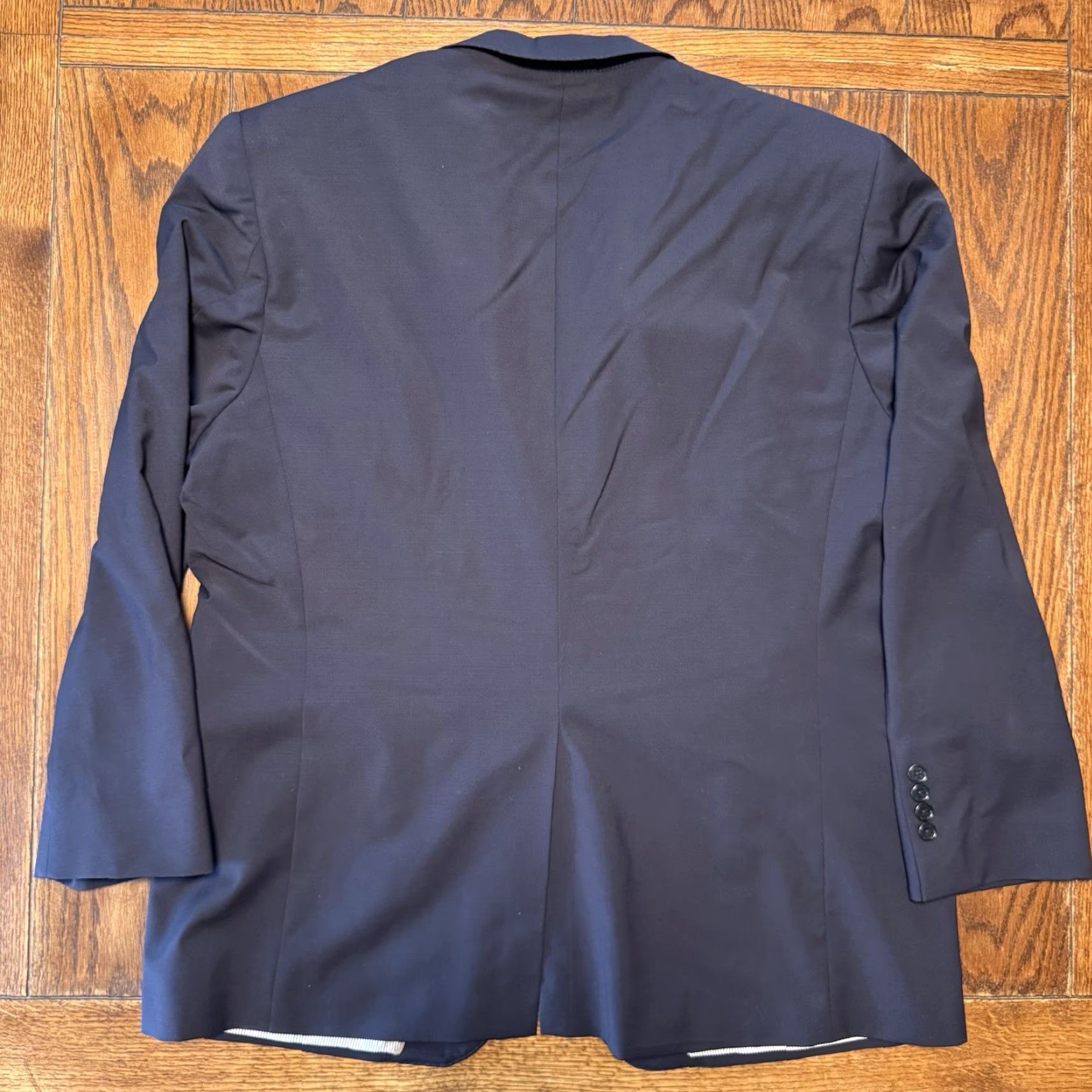 Vintage Brooks Brothers Blazer Explorer 46R Navy Blue Wool Blend Sports Coat Madison Fit Size 46R - 3 Thumbnail